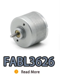 Motor eléctrico de CC sin escobillas de rotor interno FABL3626 con controlador incorporado