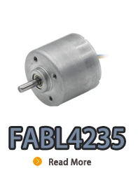 Motor eléctrico de CC sin escobillas de rotor interno FABL4235 con controlador incorporado