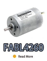 Motor eléctrico de CC sin escobillas de rotor interno FABL4260 con controlador incorporado