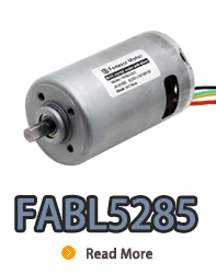 Motor eléctrico de CC sin escobillas de rotor interno FABL5285 con controlador incorporado