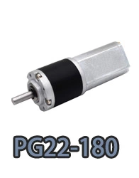 pg22-180 Motor eléctrico de CC con reductor planetario de metal pequeño de 22 mm.webp