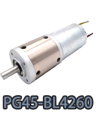 pg45-bl4260 Motor eléctrico de CC con reductor planetario de metal pequeño de 45 mm.webp