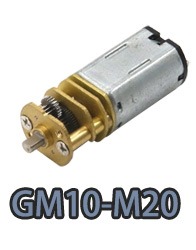 Reductor de engranajes de motor eléctrico de CC pequeño GM10-M20 montado.webp