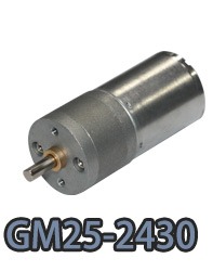 GM25-2430 pequeño motor eléctrico de CC con engranajes rectos.webp